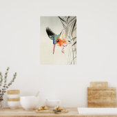 Kingfisher Hunting (vergrote) - Ohara Koson - Poster (Keuken)