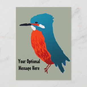 Kingfisher-ontwerp Briefkaart