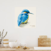 Kingfisher Ornithologisch poster (Keuken)