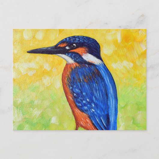 Kingfisher Painting Briefkaart (Voorkant)
