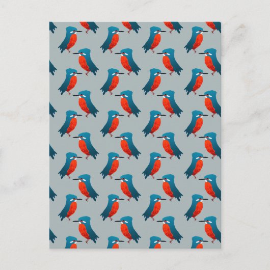 KIngfisher Pattern Briefkaart (Voorkant)