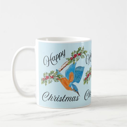 Kingfisher plongée Christmas Coffee Mug (Gauche)
