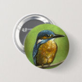 Kingfisher Ronde Button 5,7 Cm (Voorkant /achterkant)