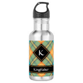 Kingfisher Tartan Bouteille en acier inoxydable (Devant)