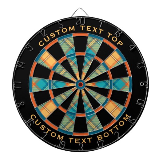 Kingfisher Tartan Dart Board Dartbord (Voorkant)