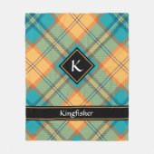 Kingfisher Tartan Fleece Blanket (Voorkant)