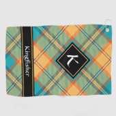 Kingfisher Tartan Golf Towel Golfhanddoek (Horizontaal)