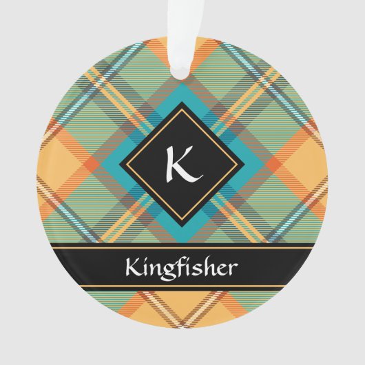 Kingfisher Tartan Ornement (devant)