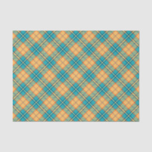 Kingfisher Tartan Tissue Paper Tissuepapier
