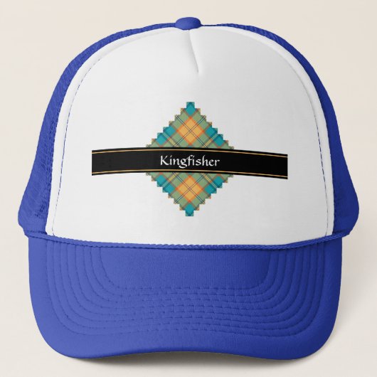Kingfisher Tartan Trucker Hat Pet (Voorkant)