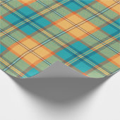 Kingfisher Tartan Wrapping Paper Cadeaupapier (Hoek)