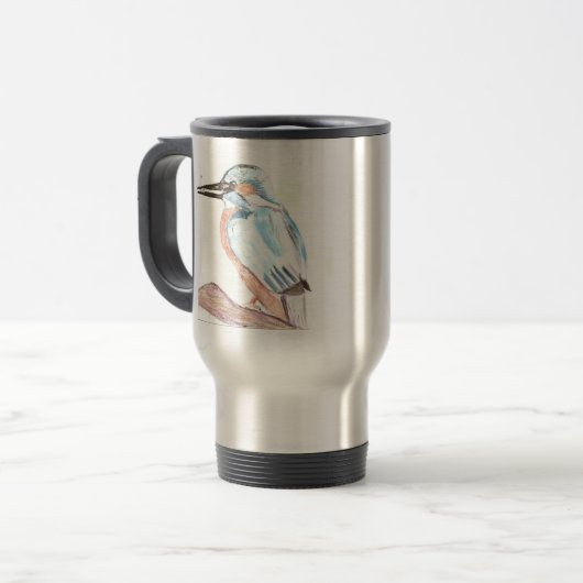 Kingfisher Travel Mug Reisbeker (Voorkant links)