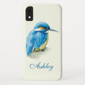 Kingfisher vogel fine art genaamd blauw crème Case-Mate iPhone case (Achterkant)