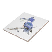 Kingfisher, Vogel, Natuur, Waterverf Animal Tegeltje (Zijkant)