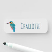 Kingfisher vogel terug naar school naamplaatje (In situ)