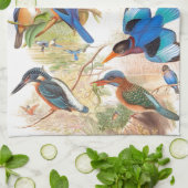 Kingfisher Vogels Wilde Dieren Pond Theedoek (Gevouwen)