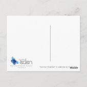 Kingfisher waterverf briefkaart (Achterkant)