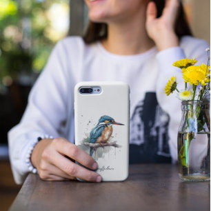 Kingfisher zittend op een tak, aanpasbaar iPhone 11 hoesje