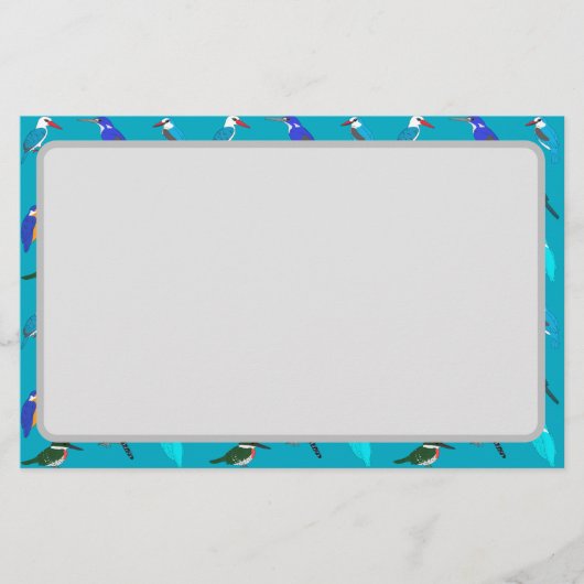 Kingfishers briefpapier (Voorkant)