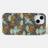 KINGFISHERS EN BLOEMENDE RUSH Art Nouveau Floral Case-Mate iPhone Case (Achterkant (horizontaal))