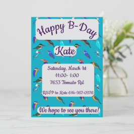 Kingfishers Happy Birthday Kaart