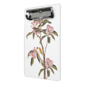 Kinglet Bird van Audubon op Roze Calico Mini Klembord (Angled2)