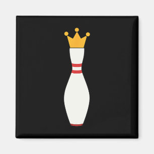 Kingpin T Shirt Bowling League Gift Magneet