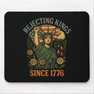Kings 1776 Foxglove Daisy Tulip Flowers Bald Eagle Muismat