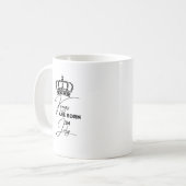 Kings Are Born in July – Birthday Mug for Men (Devant gauche)