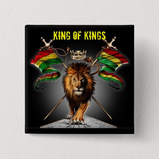 Kings-Button Vierkante Button 5,1 Cm (Voorkant)