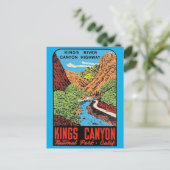 Kings Canyon National Park Ca. Vintage Travel P. Briefkaart (Staand voorkant)