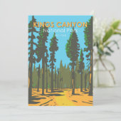 Kings Canyon National Park General Grant  Feestdagenkaart (Staand voorkant)