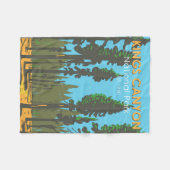 Kings Canyon National Park General Grant  Fleece Deken (Voorkant (Horizontaal))