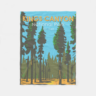 Kings Canyon National Park General Grant  Fleece Deken