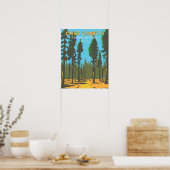 Kings Canyon National Park General Grant  Poster (Keuken)
