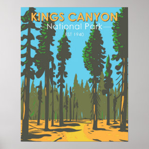 Kings Canyon National Park General Grant  Poster