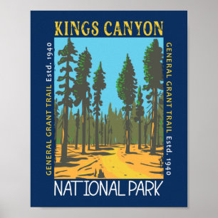 Kings Canyon National Park General Grant Trail Poster