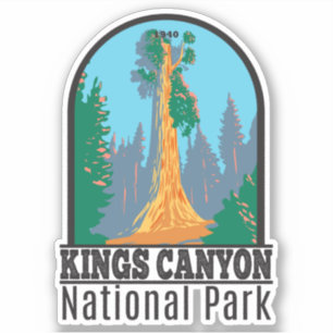 Kings Canyon National Park General Grant Tree Sticker