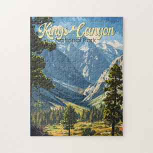 Kings Canyon National Park Illustratie Reiskunst Legpuzzel