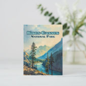 Kings Canyon National Park is de  Kaart van Califo (Staand voorkant)