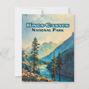 Kings Canyon National Park is de Kaart van Califo