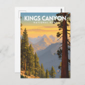 Kings Canyon National Park Reizen Briefkaart (Voorkant / Achterkant)