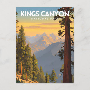 Kings Canyon National Park Reizen Briefkaart