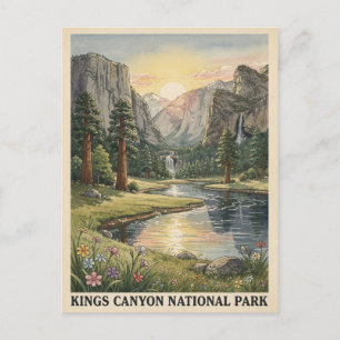 Kings Canyon National Park Sierra Nevada Briefkaart