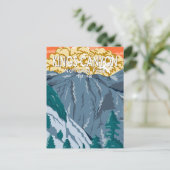 Kings Canyon National Park Sunset Briefkaart (Staand voorkant)