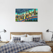 Kings Canyon Nat'l Park, CA - Large Letter Scene Canvas Afdruk (Insitu (Slaapkamer))