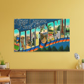 Kings Canyon Nat'l Park, CA - Large Letter Scene Canvas Afdruk (Insitu (Woonkamer))