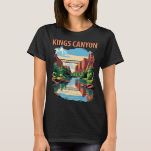 Kings Canyon Riviervallei Retro Reis T-shirt