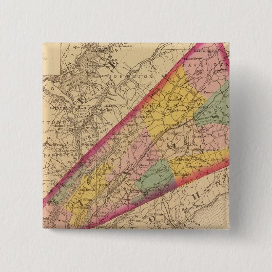 Kings Co., NB Vierkante Button 5,1 Cm (Voorkant)
