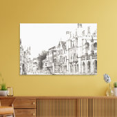 Kings College Cambridge 2007 Canvas Afdruk (Insitu (Woonkamer))